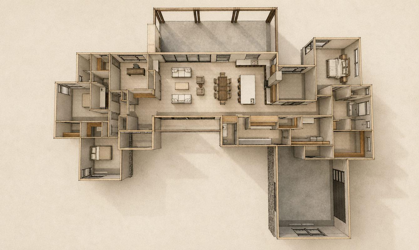 Plan 150035HRP: Contemporary Hill Country House Plan with 3,585 Square Feet of Living Space - Image #18 - Contemporary, Hill Country, Modern, Transitional