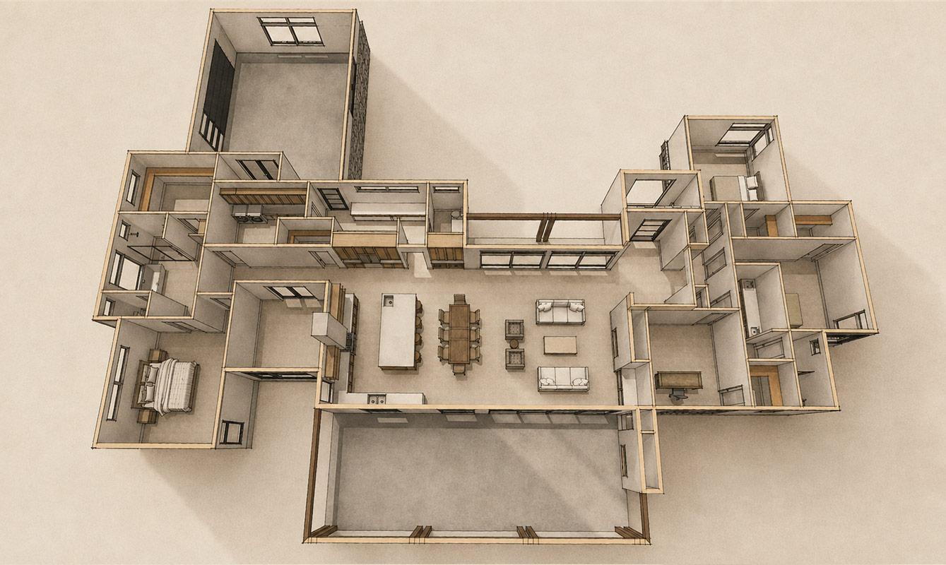 Plan 150035HRP: Contemporary Hill Country House Plan with 3,585 Square Feet of Living Space - Image #19 - Contemporary, Hill Country, Modern, Transitional