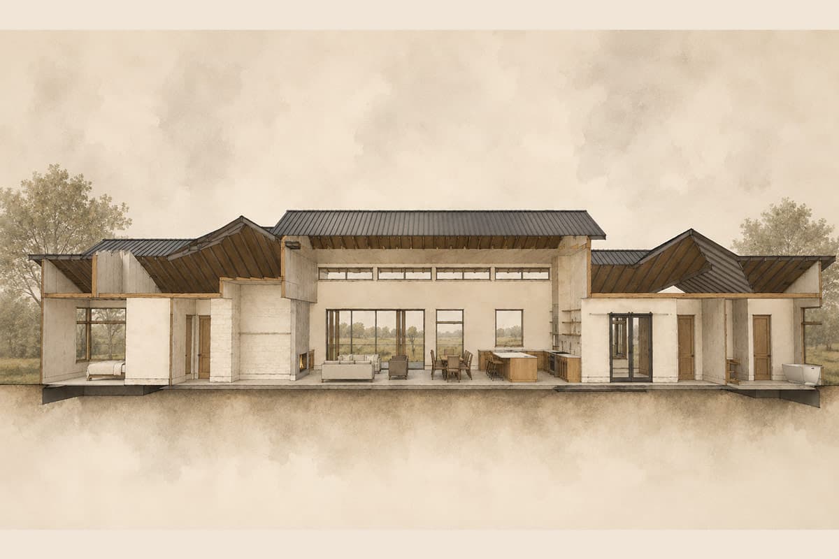 Plan 150035HRP: Contemporary Hill Country House Plan with 3,585 Square Feet of Living Space - Image #17 - Contemporary, Hill Country, Modern, Transitional
