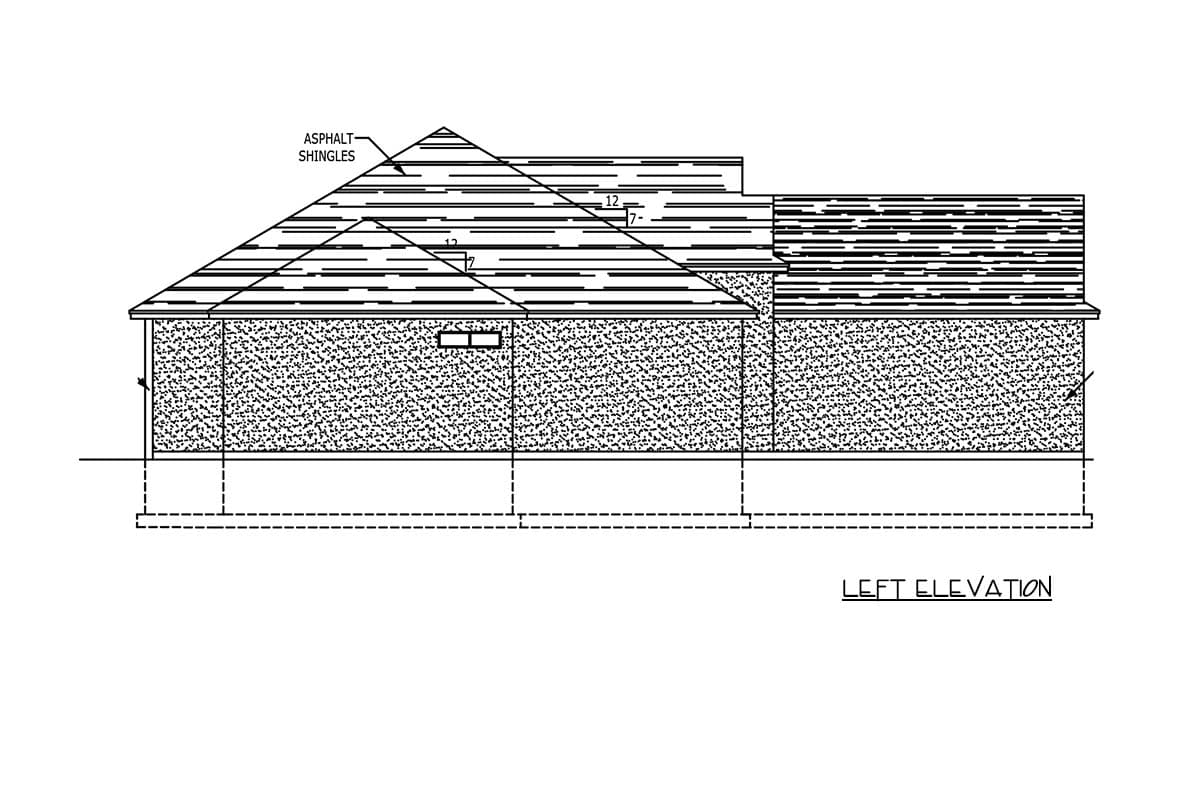 Plan 849151PGE: Three Bedroom Traditional Ranch House Plan with Two Car Garage - Image #4 - Ranch, Traditional