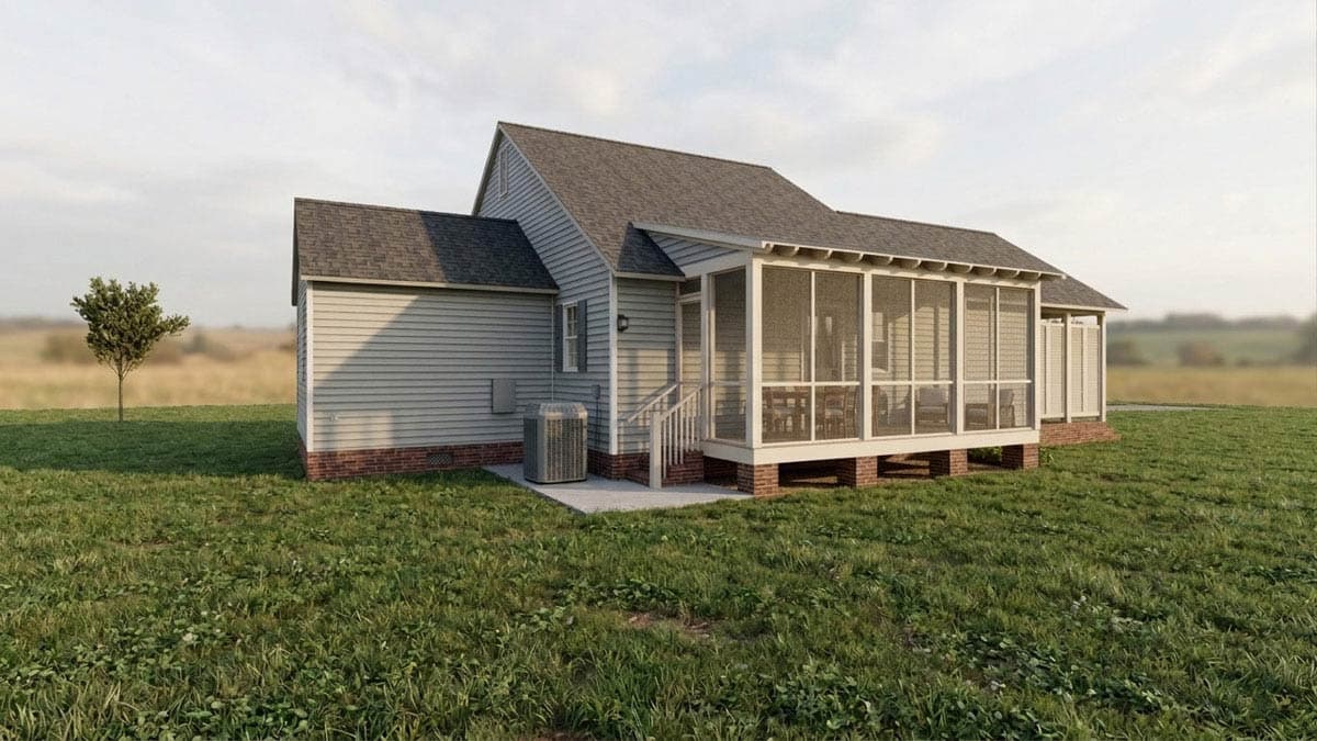 Plan 774010MWK: Charming Southern Cottage House Plan with 2 Bed, Carport, and Front Porch - Image #3 - Cottage, Country, Modern Farmhouse, Southern, Traditional
