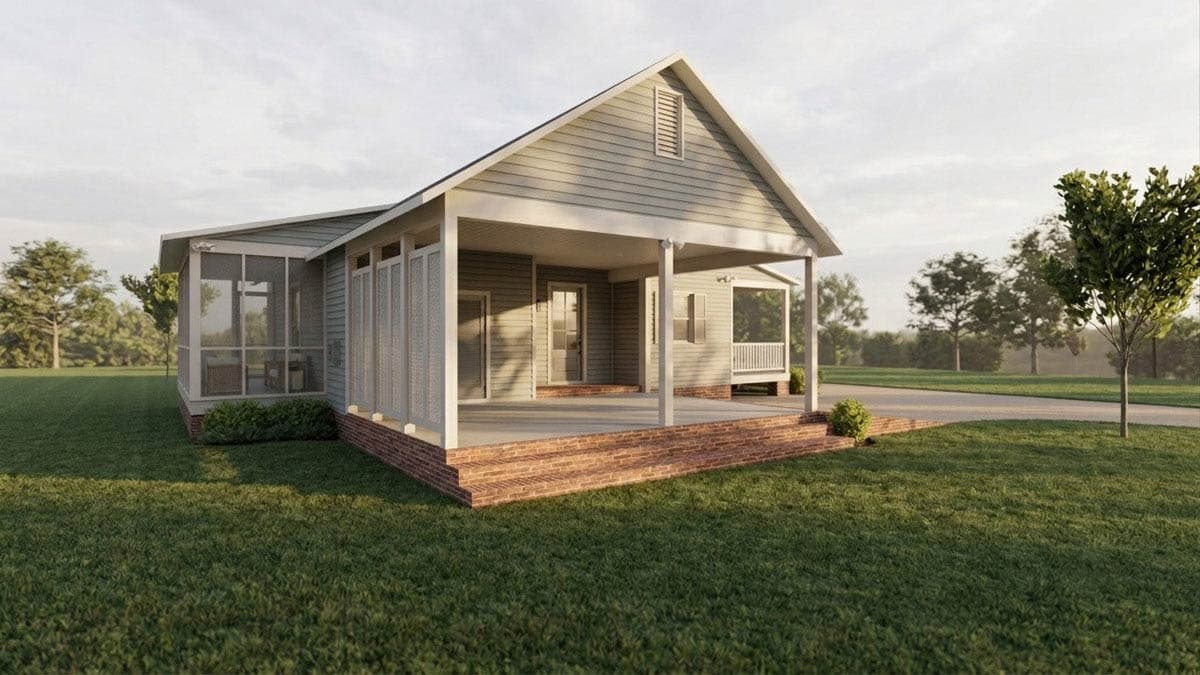 Plan 774010MWK: Charming Southern Cottage House Plan with 2 Bed, Carport, and Front Porch - Image #4 - Cottage, Country, Modern Farmhouse, Southern, Traditional