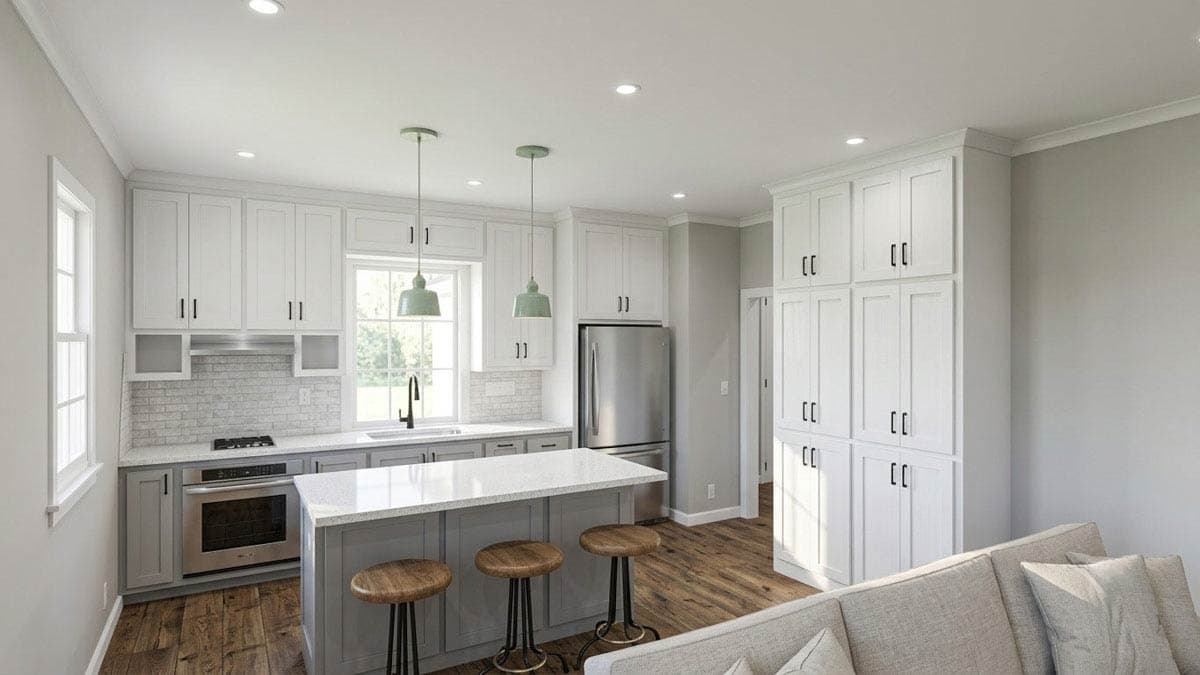 Plan 774010MWK: Charming Southern Cottage House Plan with 2 Bed, Carport, and Front Porch - Image #6 - Cottage, Country, Modern Farmhouse, Southern, Traditional