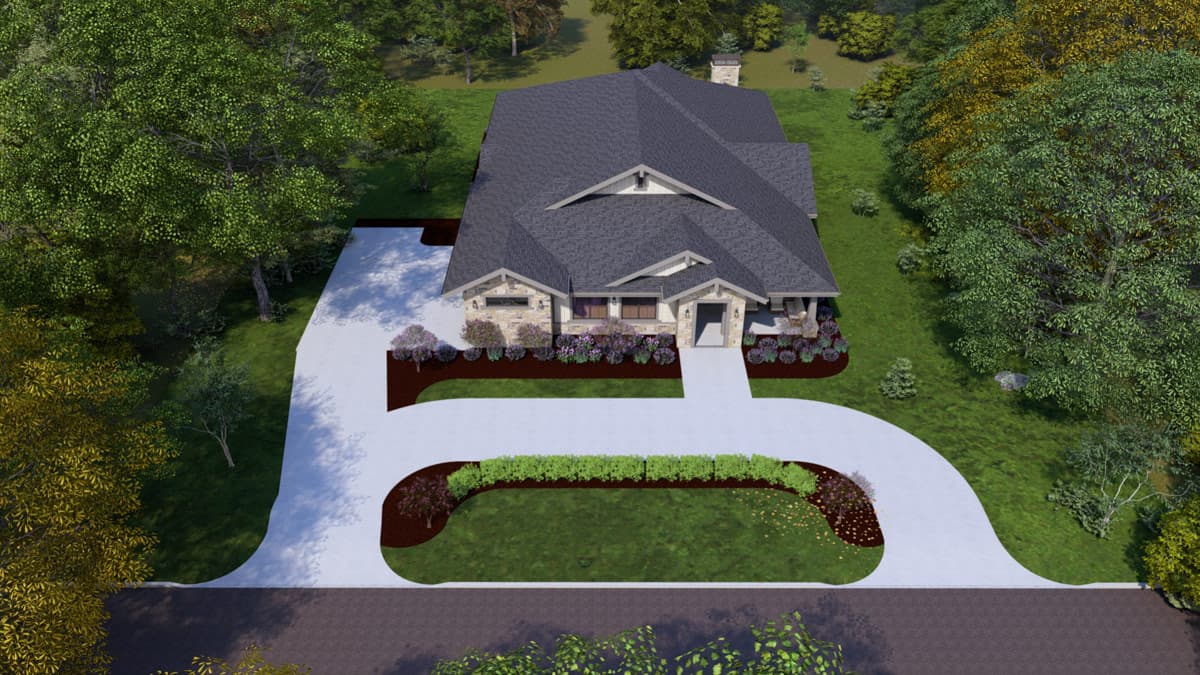Plan 64574SC: Modern Craftsman House Plan with 3,321 Square Feet and Three-Car Garage - Image #7 - Country, Craftsman, Modern Farmhouse, Mountain