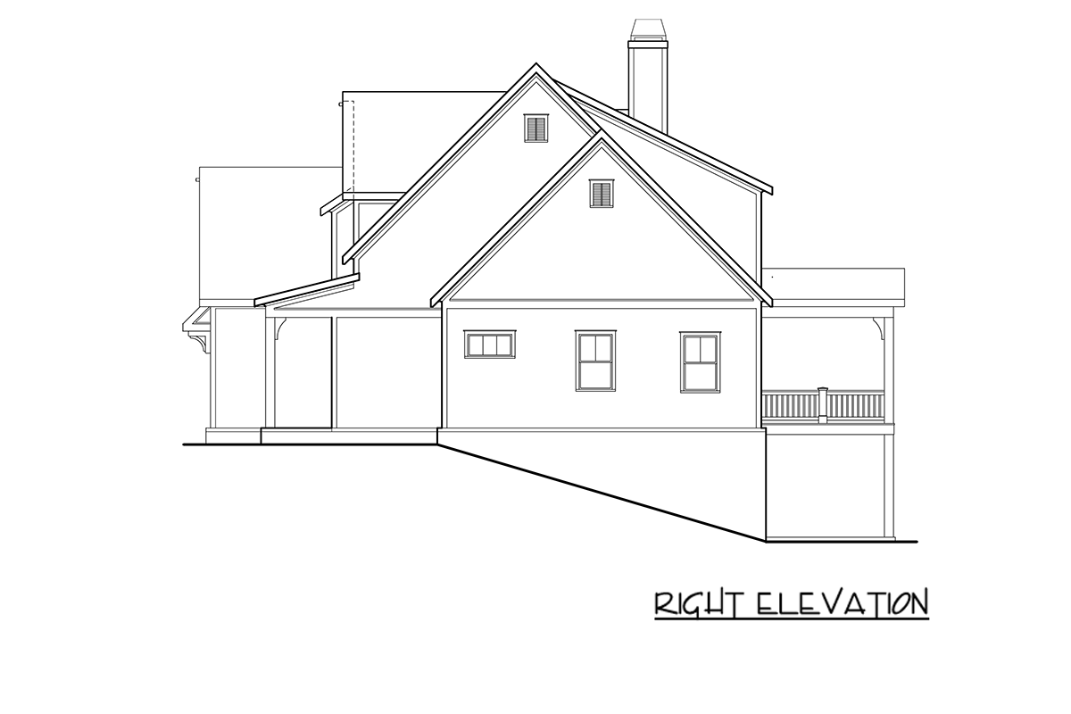 Plan 710452BTZ: 4-Bed Modern Farmhouse House Plan with Main Level Primary Suite - Image #4 - Cottage, Modern Farmhouse, New American, Traditional