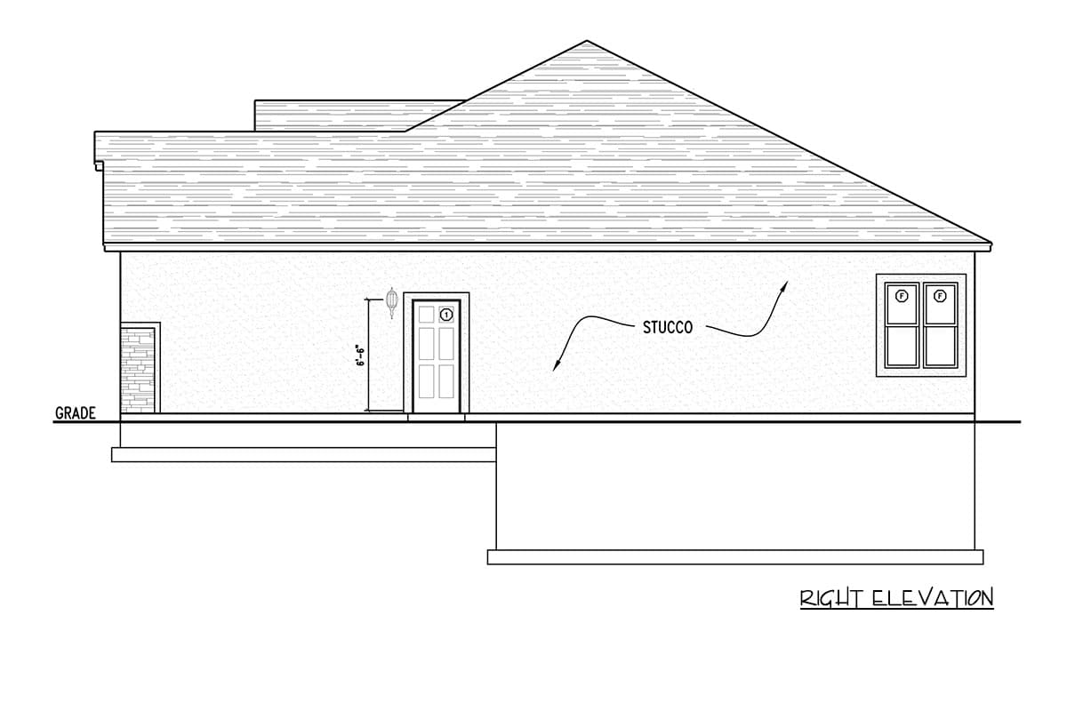 Plan 849154PGE: Contemporary Traditional House Plan with 3 Bedrooms and 2-Car Garage - Image #6 - Contemporary, Farmhouse, Traditional