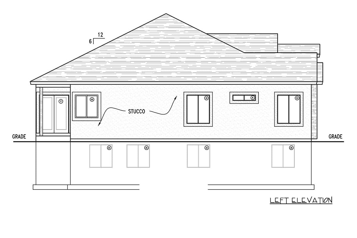 Plan 849154PGE: Contemporary Traditional House Plan with 3 Bedrooms and 2-Car Garage - Image #4 - Contemporary, Farmhouse, Traditional