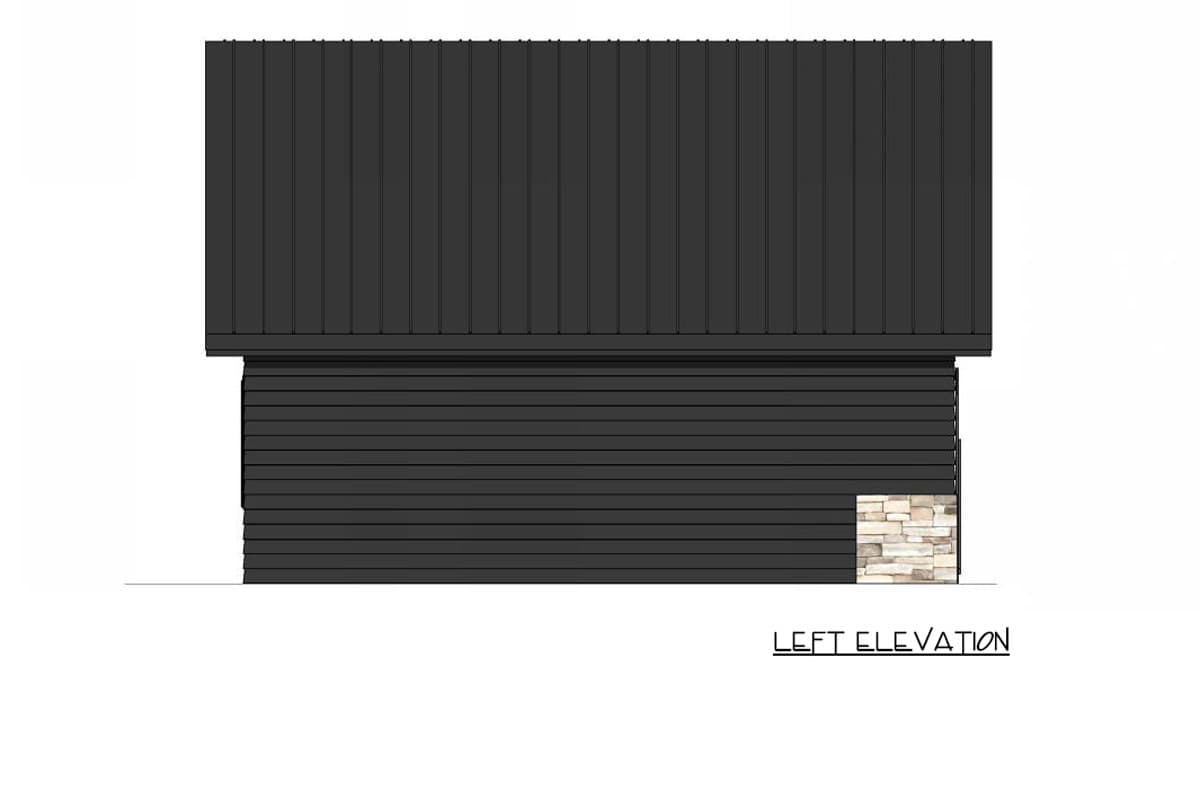 Plan 421048HFC: Farmhouse Two Car Garage House Plan with Steep Roofline - Image #3 - Farmhouse, New American
