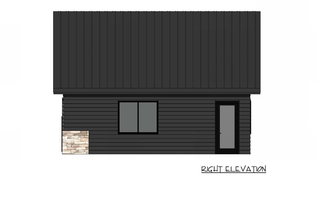 Plan 421048HFC: Farmhouse Two Car Garage House Plan with Steep Roofline - Image #5 - Farmhouse, New American