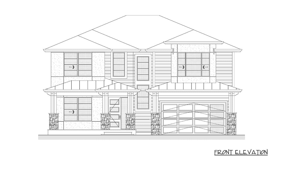 Plan 666315RAF: Contemporary Modern House Plan with 3-4 Bedrooms and 2,996 Square Feet - Image #4 - Contemporary, Modern, Northwest