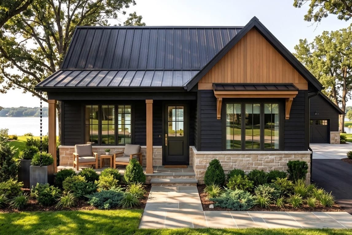 Plan image - 421049HFC:Three Bedroom Mountain Cottage House Plan with Vaulted Living Room