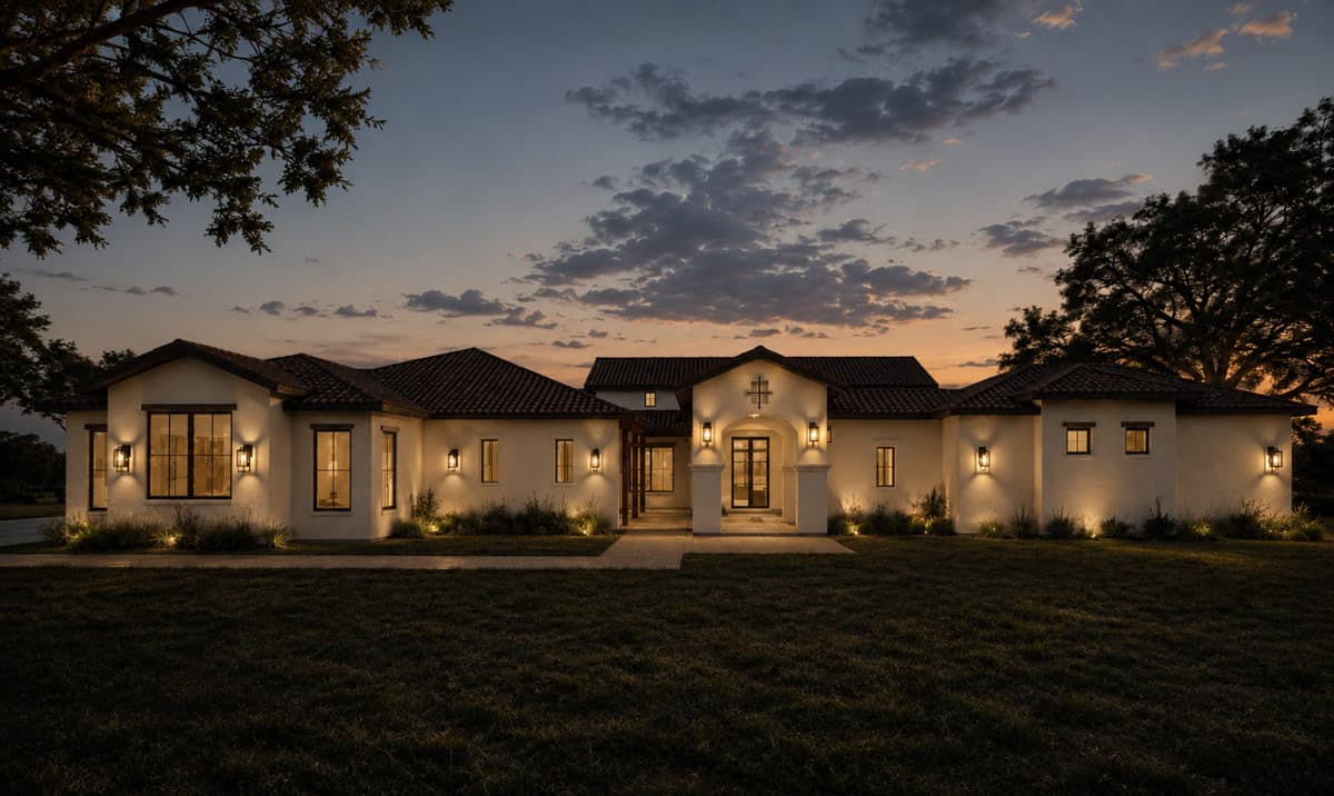 Plan 150036HRP: Sprawling Spanish Ranch House Plan with Courtyard and Three Bedrooms - Image #2 - Ranch, Spanish