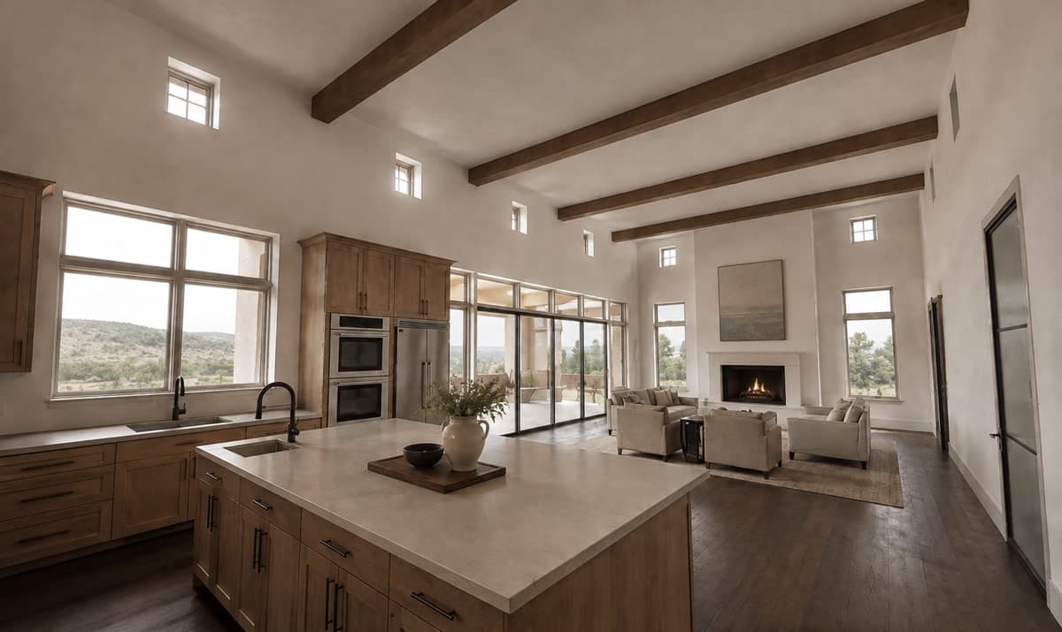 Plan 150036HRP: Sprawling Spanish Ranch House Plan with Courtyard and Three Bedrooms - Image #5 - Ranch, Spanish