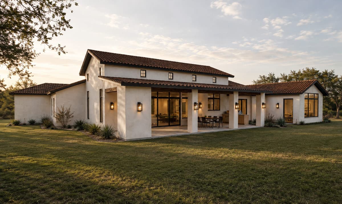 Plan 150036HRP: Sprawling Spanish Ranch House Plan with Courtyard and Three Bedrooms - Image #3 - Ranch, Spanish