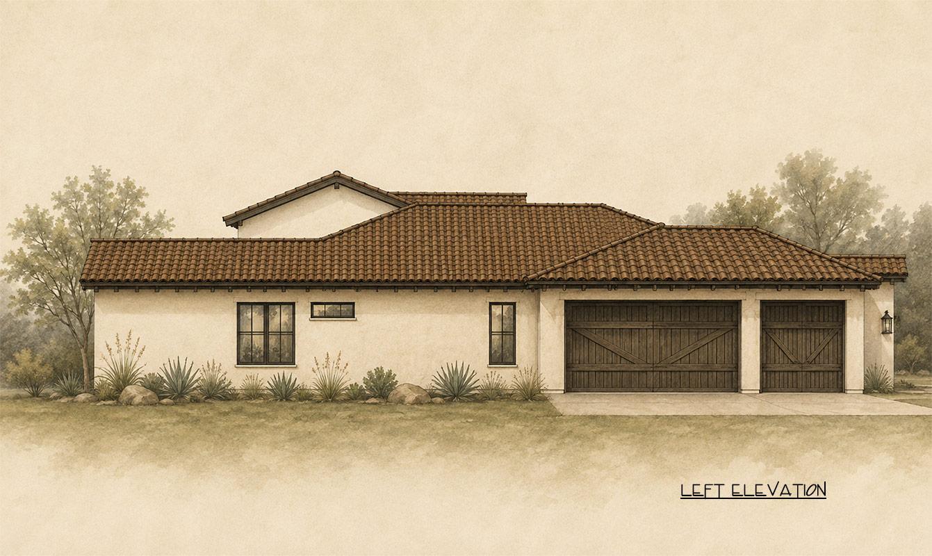 Plan 150036HRP: Sprawling Spanish Ranch House Plan with Courtyard and Three Bedrooms - Image #8 - Ranch, Spanish