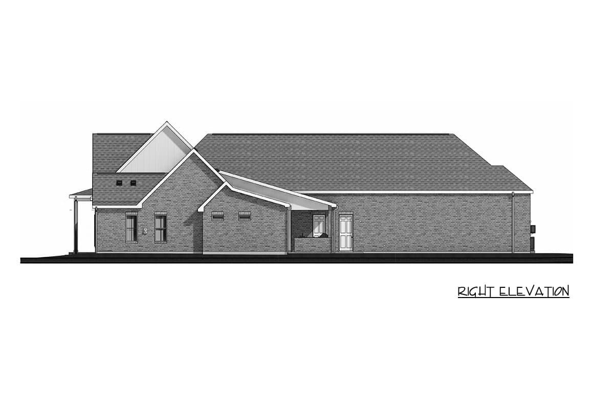 Plan 185051PHD: Transitional Farmhouse House Plan with Five Bedrooms and Three-Car Garage - Image #5 - Colonial, Farmhouse, Modern Farmhouse, Traditional, Transitional