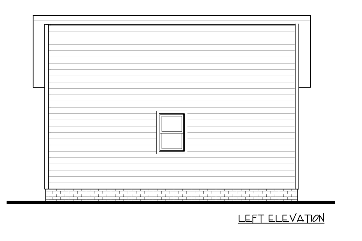 Plan 83683CRW: Modern One Car Garage House Plan with Sleek Aesthetic - Image #3 - Modern, Traditional