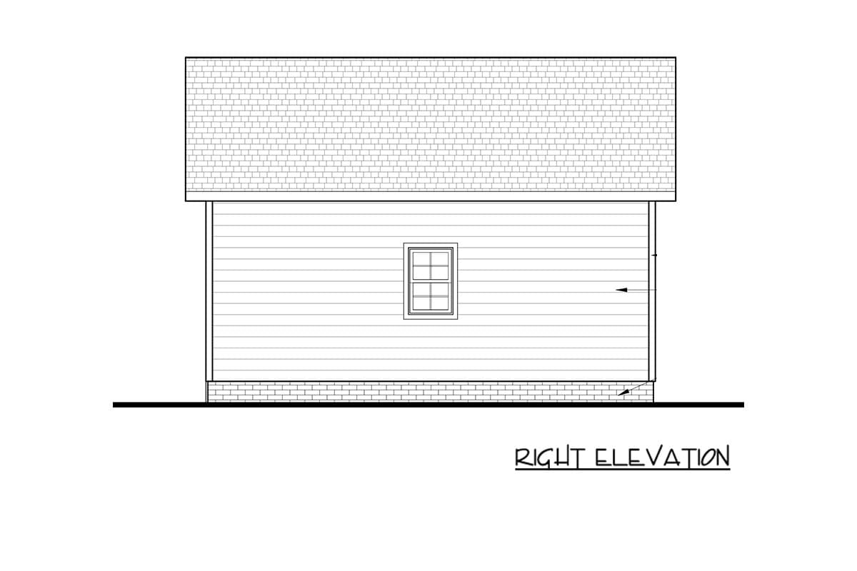 Plan 83684CRW: Craftsman One Car Garage House Plan - Image #5 - Craftsman, Traditional