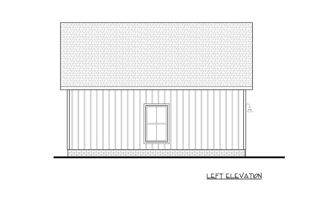 Plan 83685CRW: Farmhouse Style Two Car Garage House Plan - Image #3 - Craftsman, Farmhouse