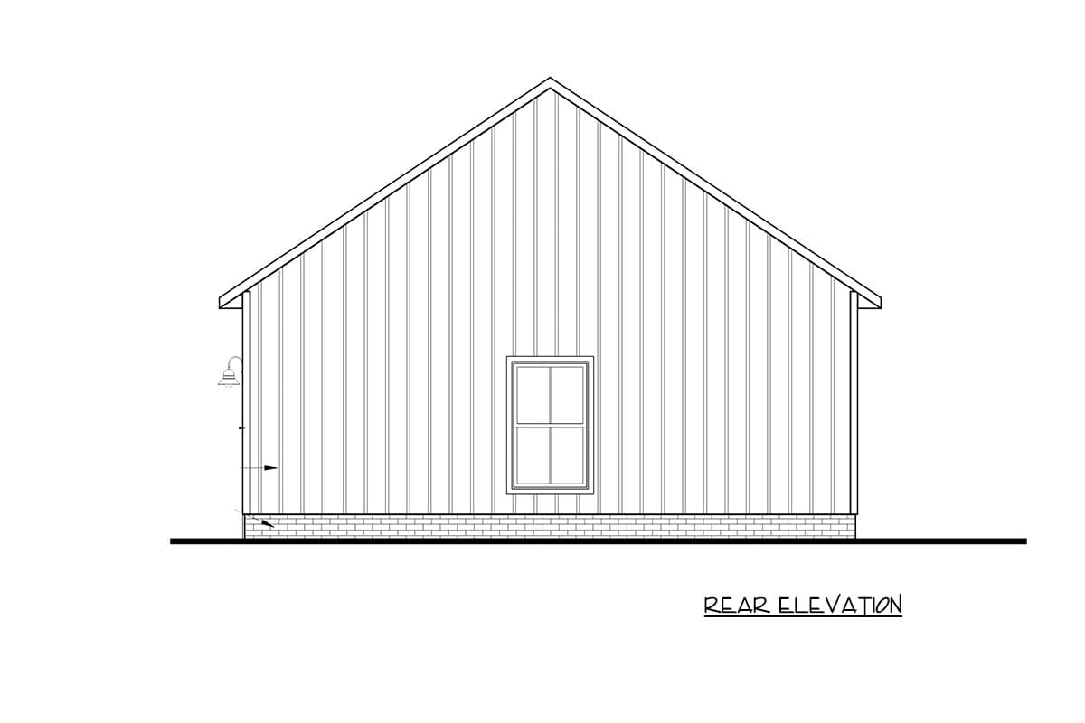 Plan 83685CRW: Farmhouse Style Two Car Garage House Plan - Image #4 - Craftsman, Farmhouse