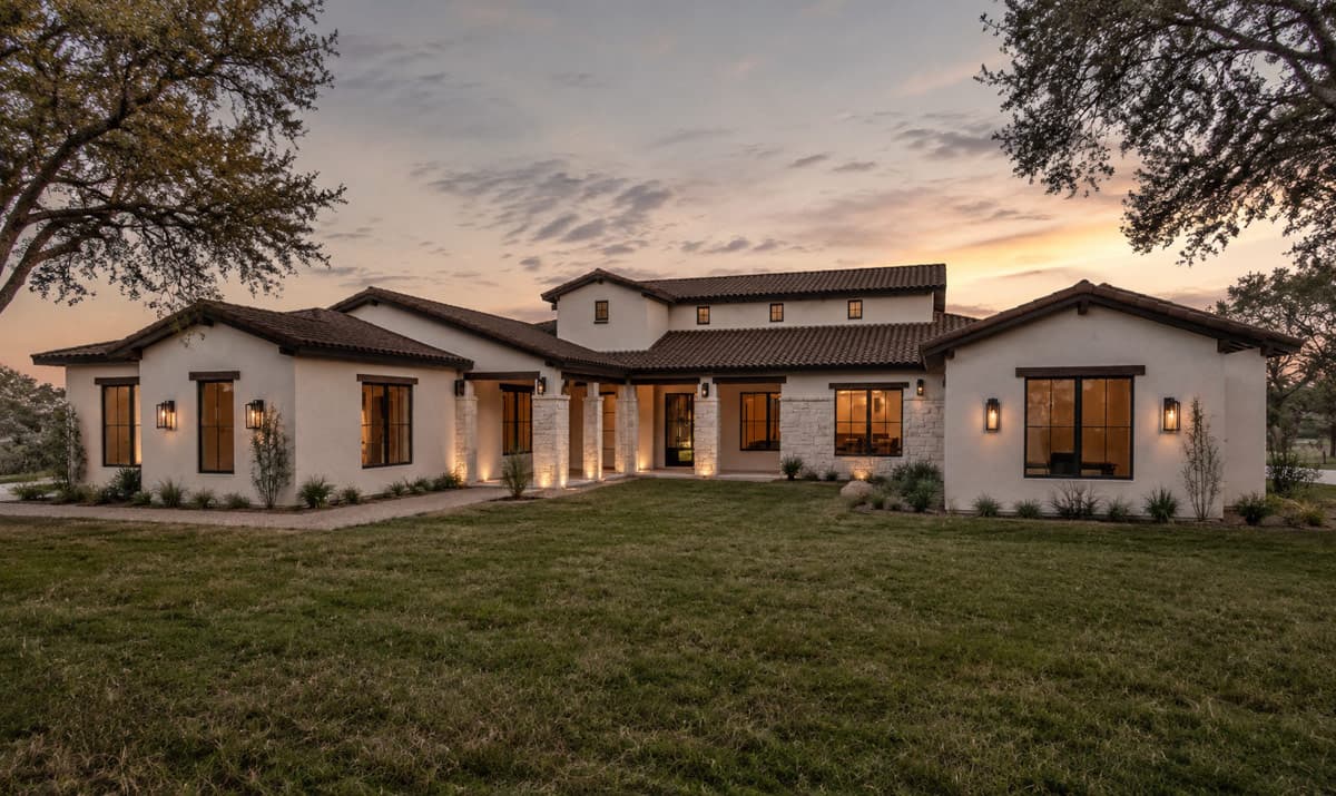 Plan 150037HRP: Sprawling Mediterranean Ranch House Plan with Three Bedrooms and Office - Image #2 - Hill Country, Mediterranean, Ranch, Southwest, Spanish