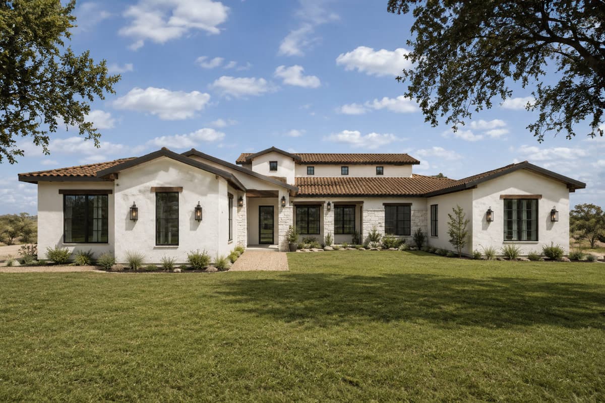 Plan image - 150037HRP:Sprawling Mediterranean Ranch House Plan with Three Bedrooms and Office