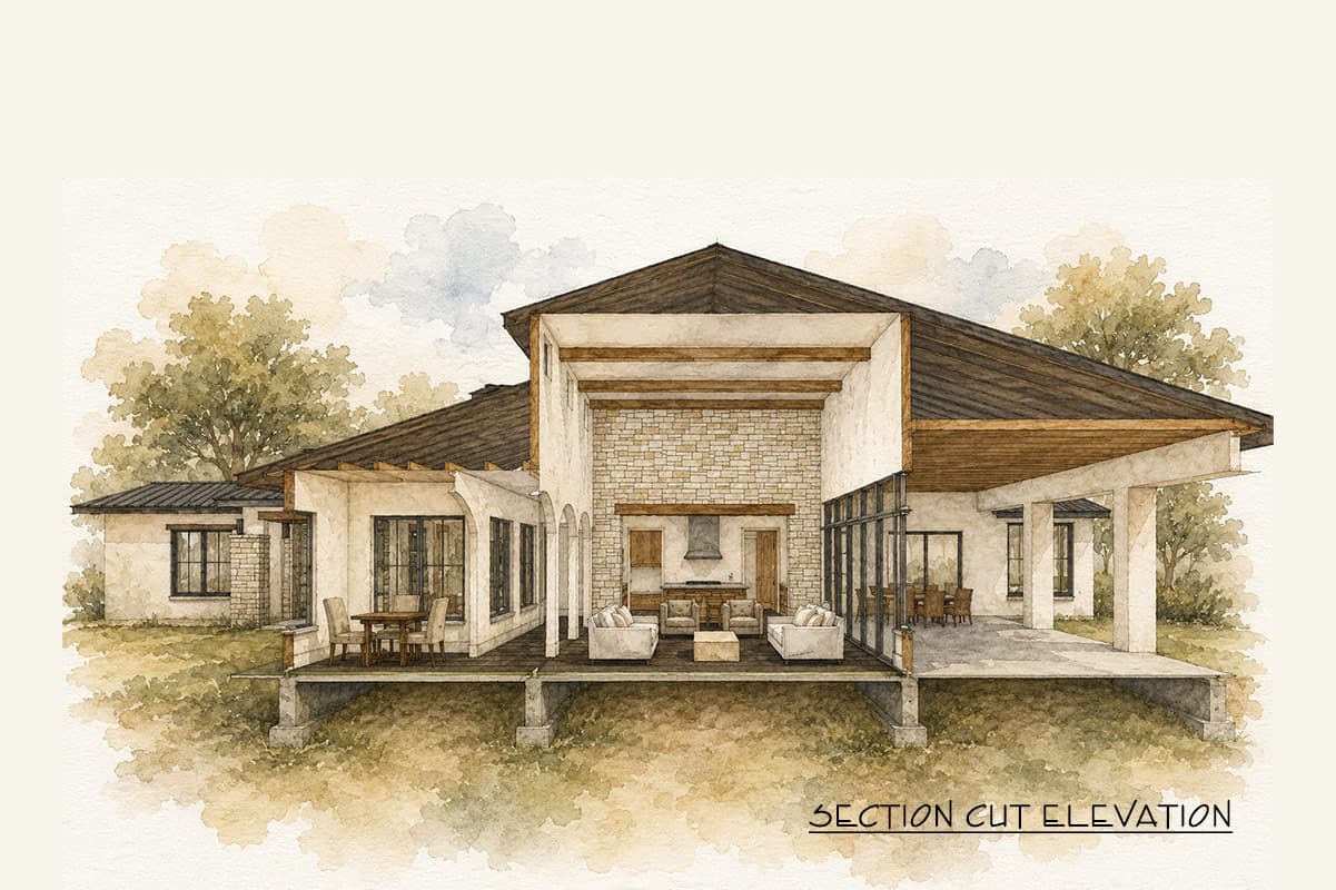 Plan 150037HRP: Sprawling Mediterranean Ranch House Plan with Three Bedrooms and Office - Image #11 - Hill Country, Mediterranean, Ranch, Southwest, Spanish