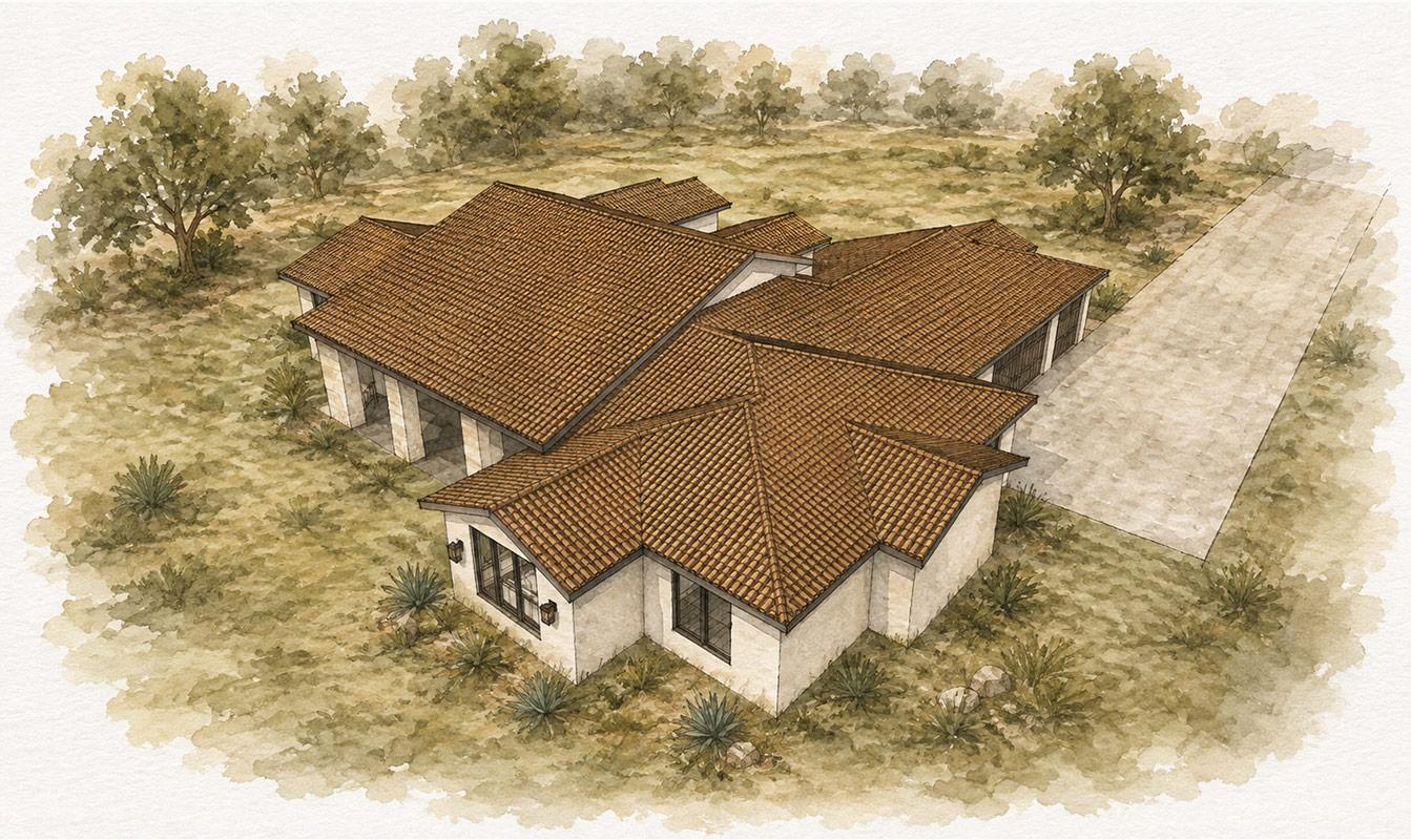 Plan 150037HRP: Sprawling Mediterranean Ranch House Plan with Three Bedrooms and Office - Image #14 - Hill Country, Mediterranean, Ranch, Southwest, Spanish