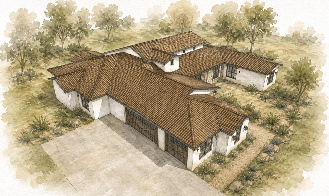 Plan 150037HRP: Sprawling Mediterranean Ranch House Plan with Three Bedrooms and Office - Image #12 - Hill Country, Mediterranean, Ranch, Southwest, Spanish