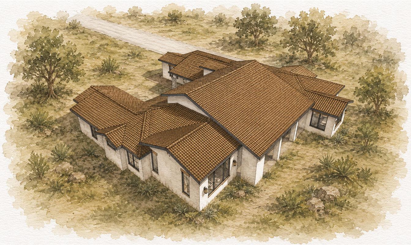 Plan 150037HRP: Sprawling Mediterranean Ranch House Plan with Three Bedrooms and Office - Image #15 - Hill Country, Mediterranean, Ranch, Southwest, Spanish