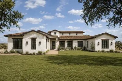 Sprawling Mediterranean Ranch House Plan with Three Bedrooms and Office