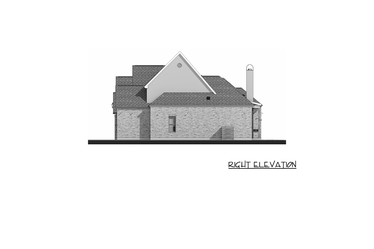 Plan 185054PHD: European French Country House Plan with Four Bedrooms and Outdoor Kitchen - Image #5 - European, French Country, Tudor