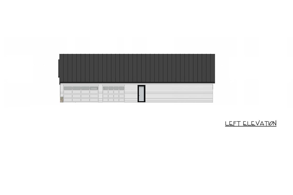 Plan 420200WNT: Contemporary Transitional Ranch House Plan with 4 Bedrooms and 3-Car Garage - Image #3 - Contemporary, Ranch, Transitional