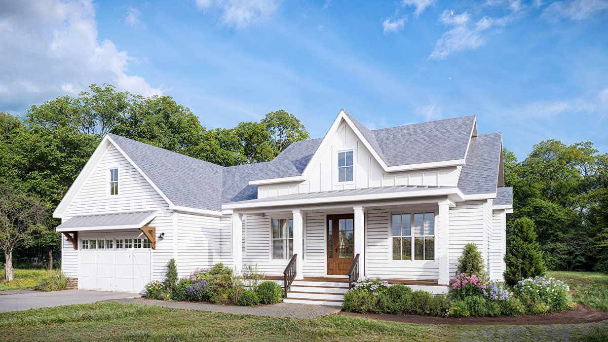 Plan 500099VV: Modern Farmhouse House Plan with 3 Bedrooms and Vaulted Ceilings - Image #2 - Country, Farmhouse, Modern Farmhouse, New American, Ranch, Southern