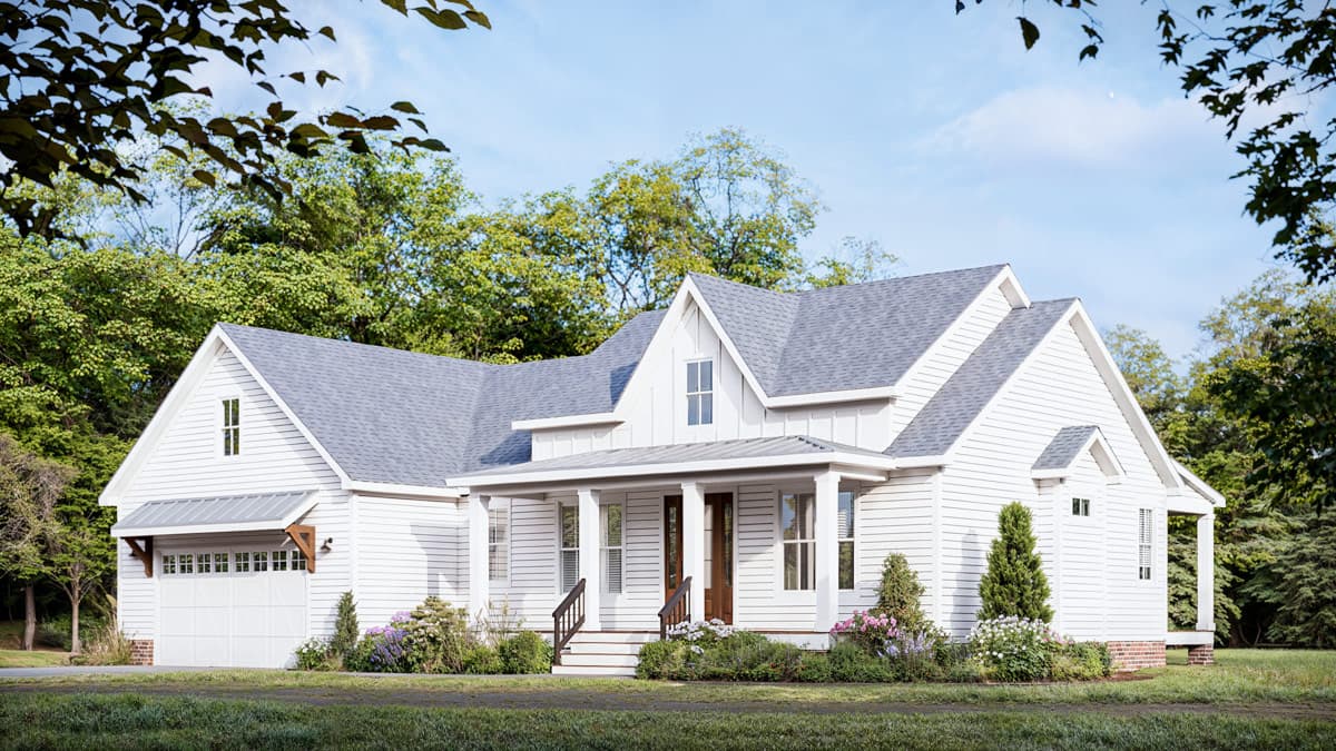 Plan 500099VV: Modern Farmhouse House Plan with 3 Bedrooms and Vaulted Ceilings - Image #8 - Country, Farmhouse, Modern Farmhouse, New American, Ranch, Southern