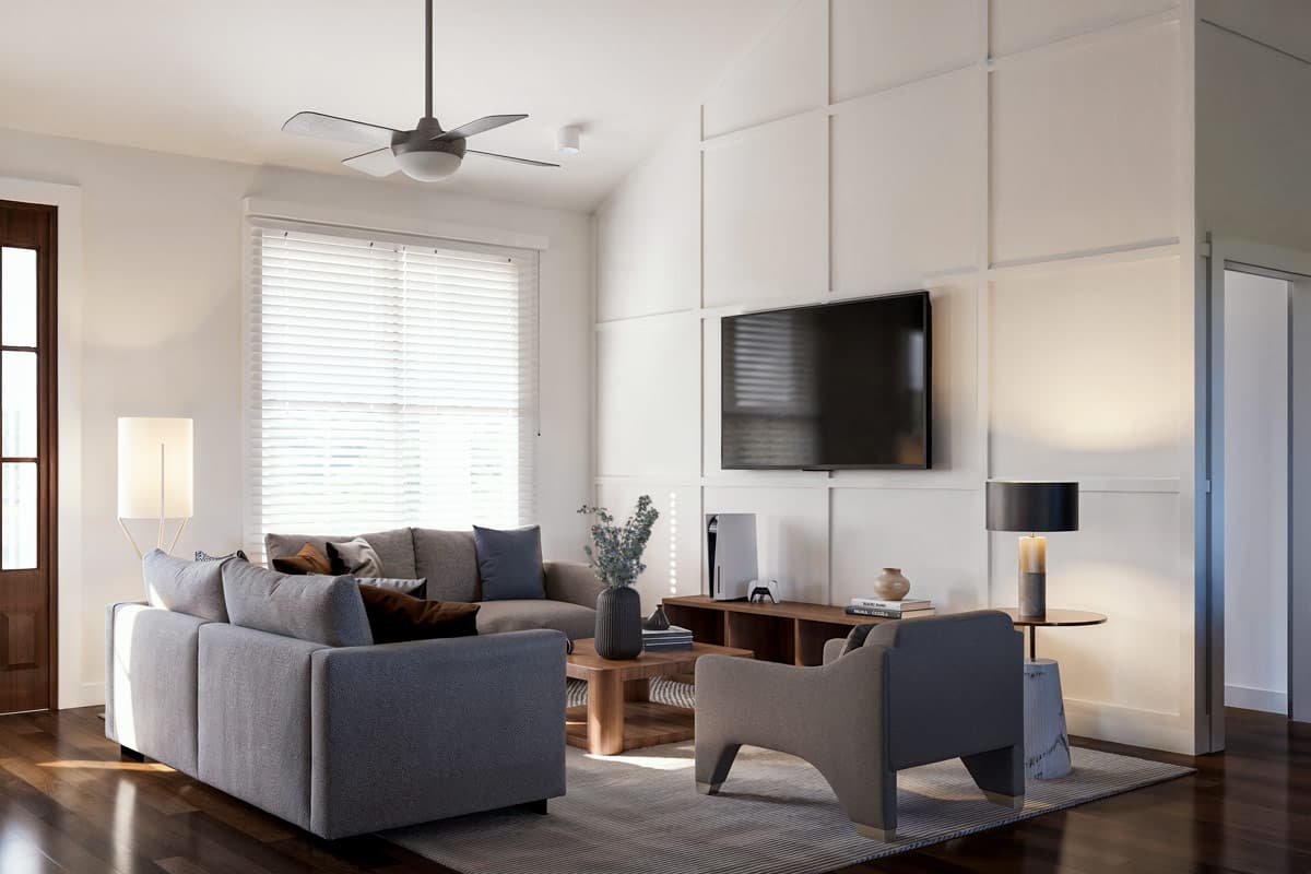 Plan 500099VV: Modern Farmhouse House Plan with 3 Bedrooms and Vaulted Ceilings - Image #9 - Country, Farmhouse, Modern Farmhouse, New American, Ranch, Southern