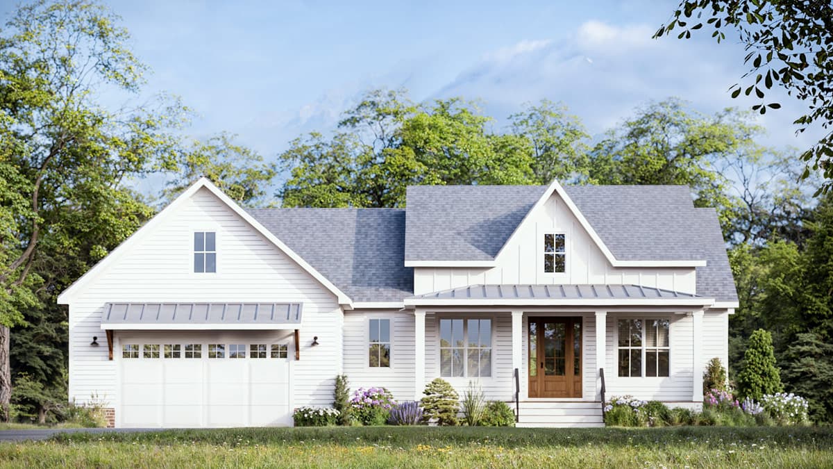 Plan 500099VV: Modern Farmhouse House Plan with 3 Bedrooms and Vaulted Ceilings - Image #7 - Country, Farmhouse, Modern Farmhouse, New American, Ranch, Southern