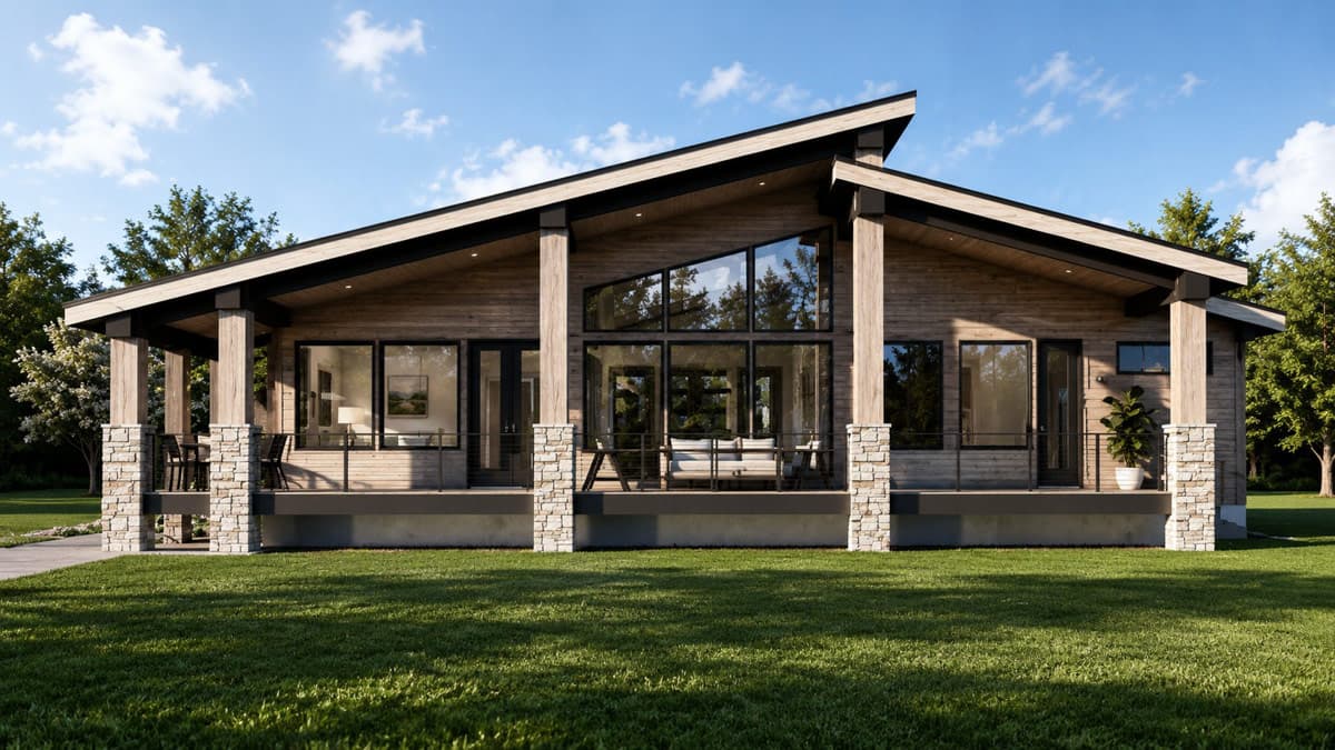 Plan 135463GRA: Modern New American House Plan with 3 Bedrooms and Porte Cochere - Image #4 - Contemporary, Craftsman, Modern, Mountain, New American