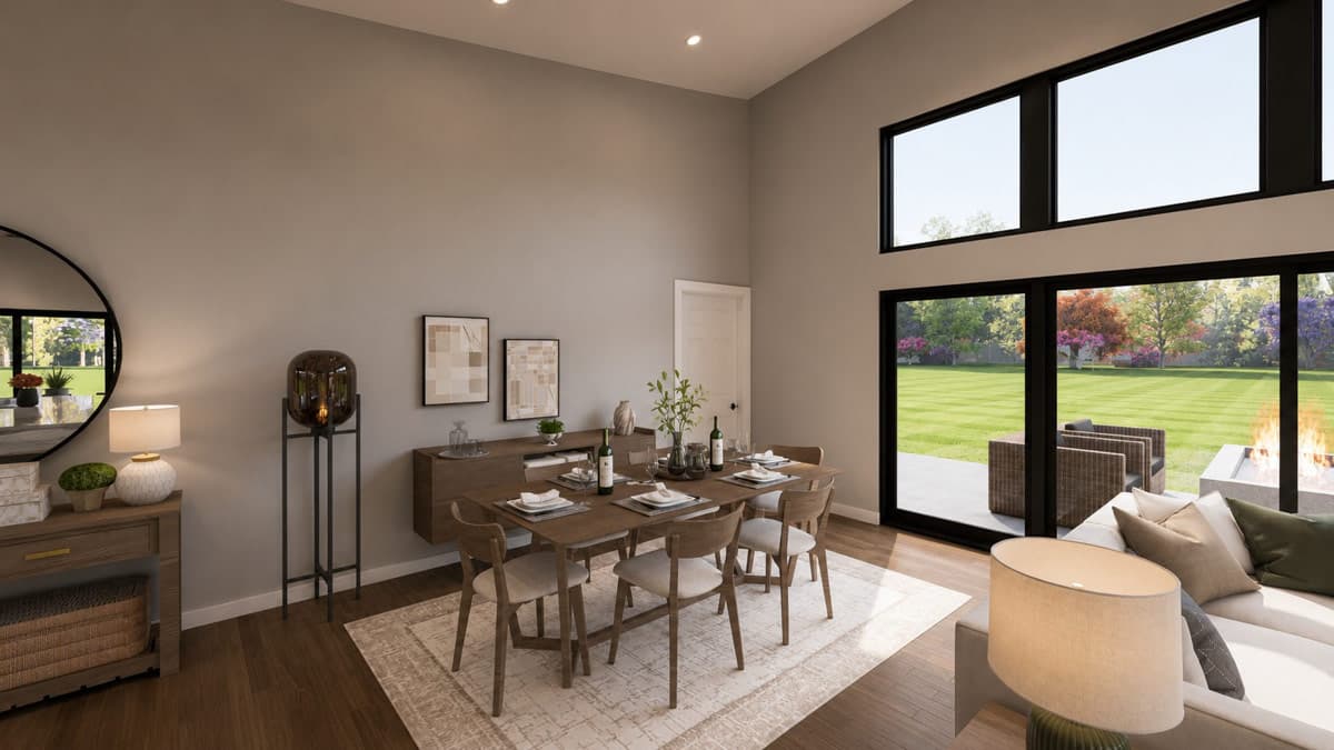 Plan 135465GRA: Modern Ranch House Plan with 3 Bedrooms and Expansive Wraparound Porch - Image #3 - Contemporary, Modern, New American, Ranch