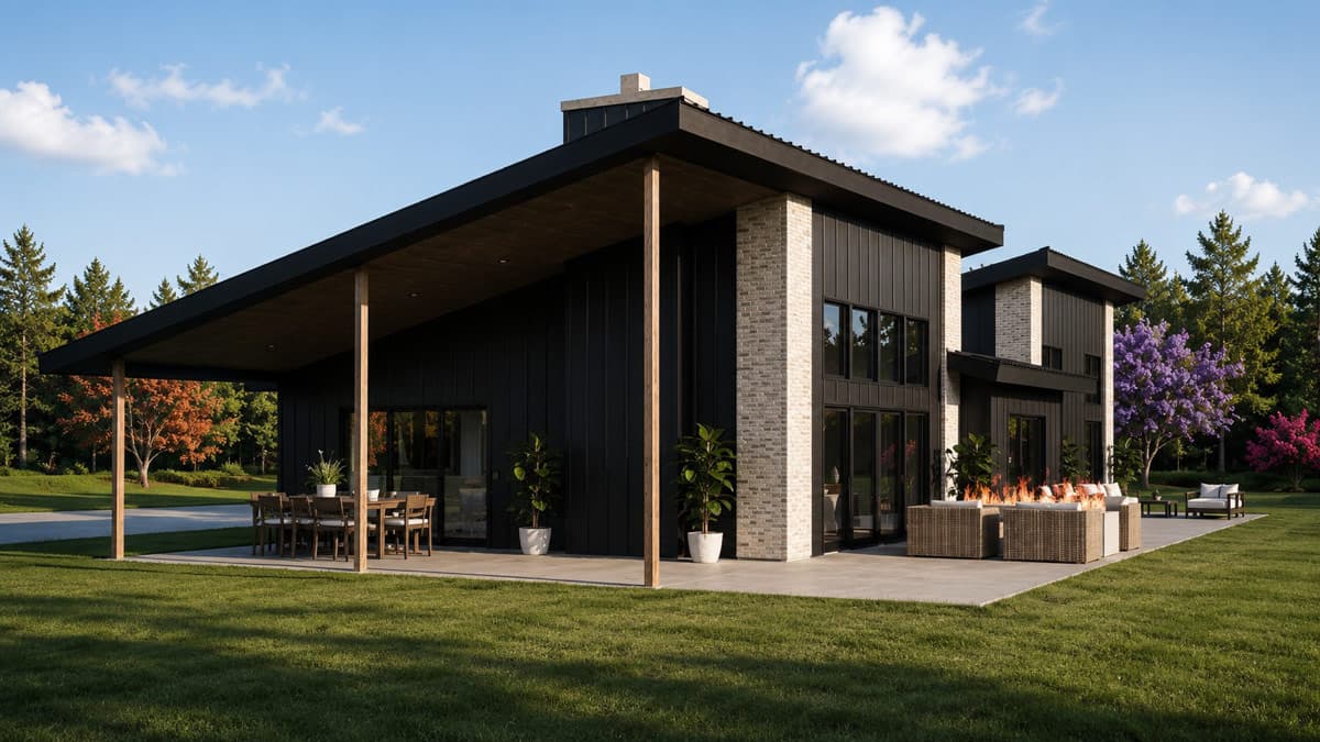 Plan 135465GRA: Modern Ranch House Plan with 3 Bedrooms and Expansive Wraparound Porch - Image #2 - Contemporary, Modern, New American, Ranch