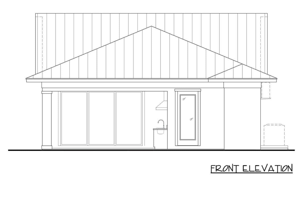 Plan 86165BW: Contemporary Coastal Cottage House Plan with 3 Bedrooms and Lanai - Image #2 - Coastal, Contemporary, Cottage, Farmhouse