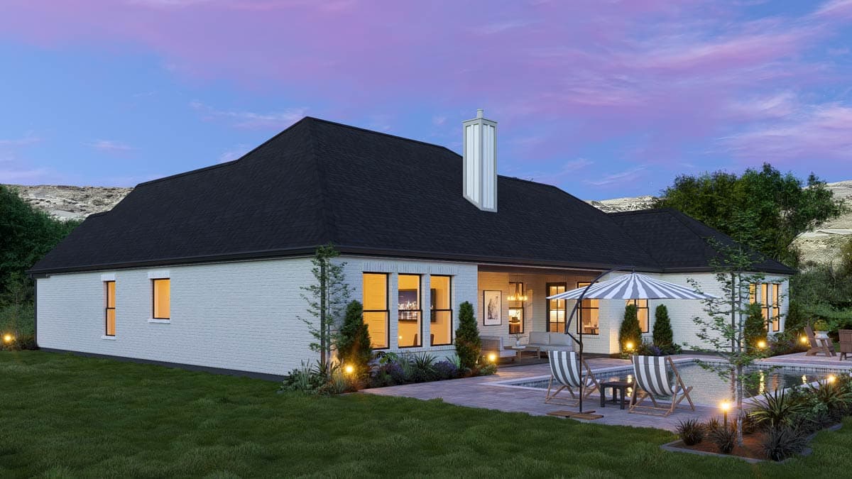 Plan 25456TF: Modern Farmhouse House Plan with 3 Bedrooms and 3-Car Garage - Image #5 - Modern Farmhouse, New American, Traditional, Transitional