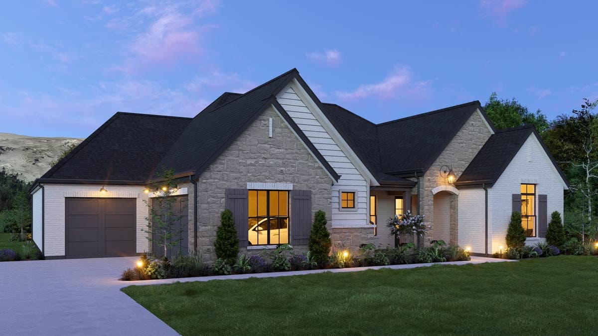 Plan 25456TF: Modern Farmhouse House Plan with 3 Bedrooms and 3-Car Garage - Image #13 - Modern Farmhouse, New American, Traditional, Transitional