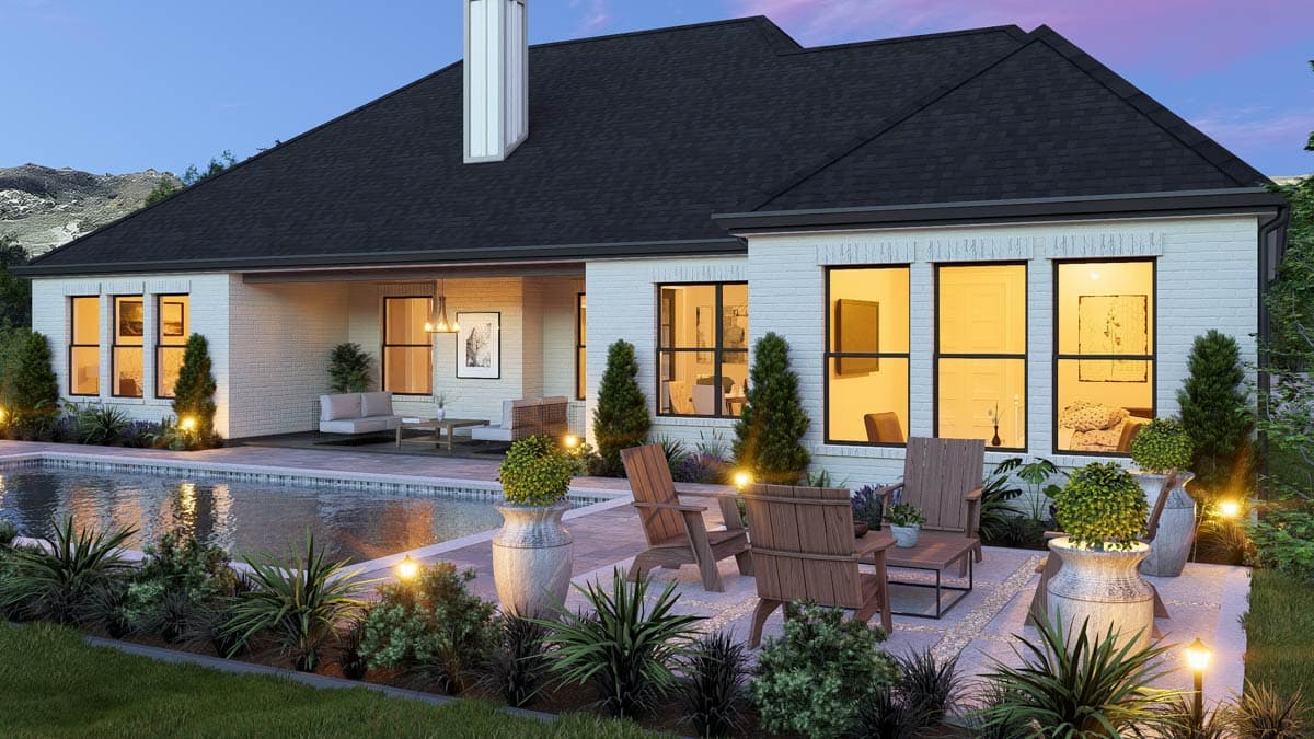 Plan 25456TF: Modern Farmhouse House Plan with 3 Bedrooms and 3-Car Garage - Image #15 - Modern Farmhouse, New American, Traditional, Transitional