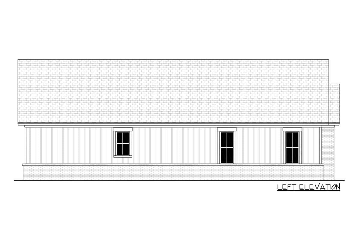 Plan 52056HZ: Stand-Alone 3-Car Garage Carriage House ADU Plan with 1-Bed Apartment in the Back - Image #7 - Carriage, Country, Modern Farmhouse, New American, Traditional