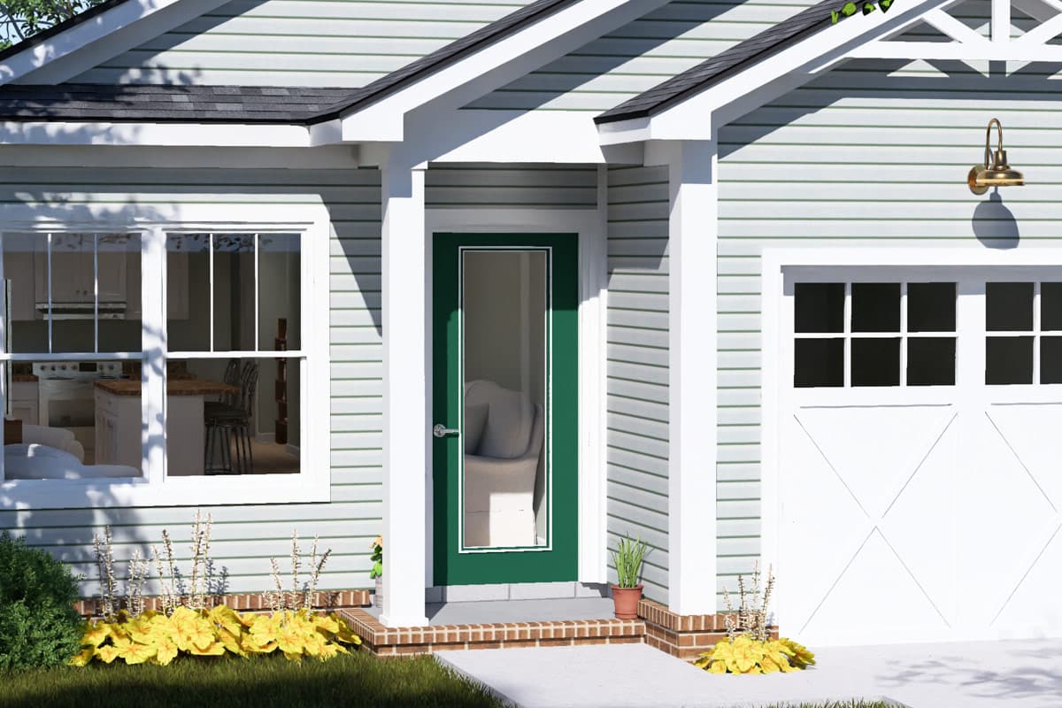 Plan 52576WM: Three Bedroom Cottage House Plan with Attached Garage - Image #7 - Cottage, Craftsman