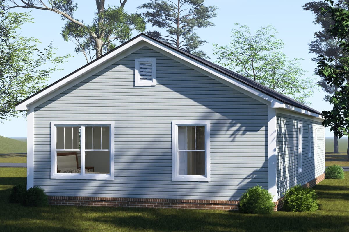 Plan 52576WM: Three Bedroom Cottage House Plan with Attached Garage - Image #5 - Cottage, Craftsman