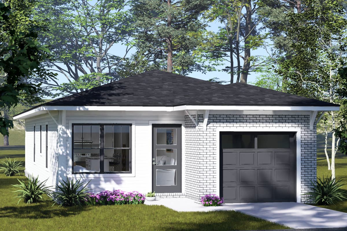 Plan image - 52577WM:Modern Ranch House Plan with 3 Bedrooms