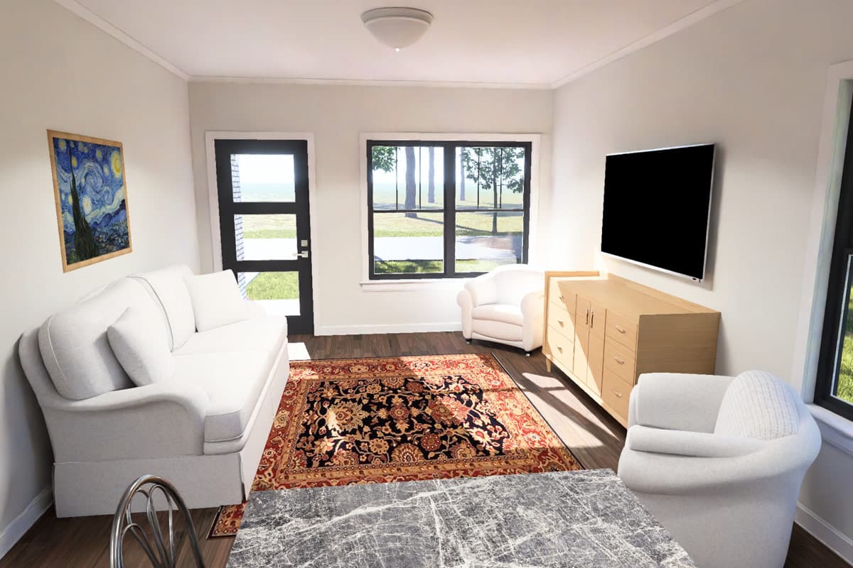 Plan 52577WM: Modern Ranch House Plan with 3 Bedrooms - Image #11 - Low Country, Modern, Ranch