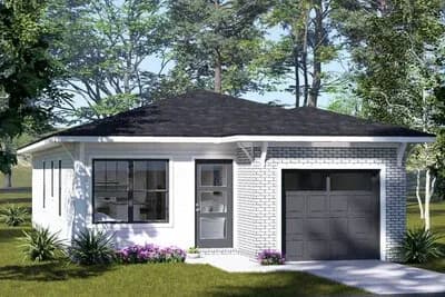 Modern Ranch House Plan with 3 Bedrooms
